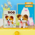 Chinese Rural Dog Building Blocks, Rural Dog Blocks, Brown Puppy Blocks, Dog Building Blocks, Mini Puppy Model, Animal Building Blocks, Pet Building Set, Dog Lover Gift, Lelebrother Blocks, W1526-05