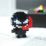 Venom Marvel Super Hero F3024 Micro Building Blocks mini figure with large white eyes and long red tongue