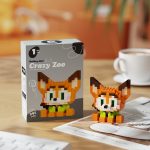Nick Wilde Disney Zootopia Crazy Zoo 7351 Micro Building Blocks 291-piece orange fox figure with green eyes and pointed ears