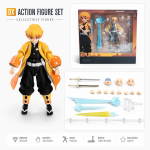Zenitsu Agatsuma 522DX articulated action figure with sword, interchangeable faces, hands and lightning effect parts