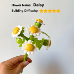 Inbrixx 655055 Daisy Flower Building Blocks decorative flower set