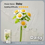 Inbrixx 655055 Daisy Flower Building Blocks decorative flower set