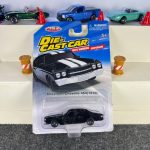 Chevrolet Chevelle 454 1970 black diecast car with dark wheels and working suspension – MSZ