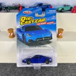 Maserati MC20 blue diecast car with black wheels and working suspension – MSZ