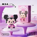 Minnie Mouse Disney Micro Building Blocks M34 161-piece mini figure with black ears and pink bow