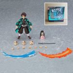 Tanjiro Kamado 498DX articulated action figure with sword, interchangeable faces, water and flame effect parts