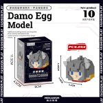 Thor Marvel Super Hero K142 Micro Building Blocks 243-piece Damo Egg model with grey helmet, wing details and blue eyes