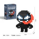 Venom Marvel Super Hero F3024 Micro Building Blocks mini figure with large white eyes and long red tongue