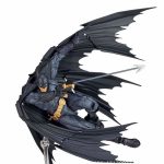 Batman Amazing Yamaguchi Style articulated action figure with black wing cape and gold utility belt