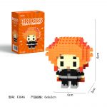 Nobara Kugisaki Jujutsu Kaisen Anime F3046 Micro Building Blocks mini figure with orange hair and black outfit