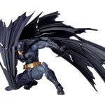 Batman Amazing Yamaguchi Style articulated action figure with black wing cape and gold utility belt