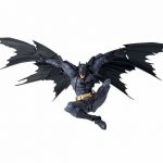 Batman Amazing Yamaguchi Style articulated action figure with black wing cape and gold utility belt