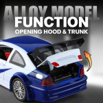 BMW M3 GTR E46 diecast car with opening trunk