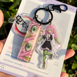 Mitsuri Kanroji Eye Keyring with Three Acrylic Charms
