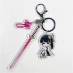 Kanao Tsuyuri Triple Keyring with Pink Sword Charm