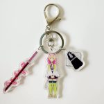 Mitsuri Kanroji Triple Keyring with Three Acrylic Charms